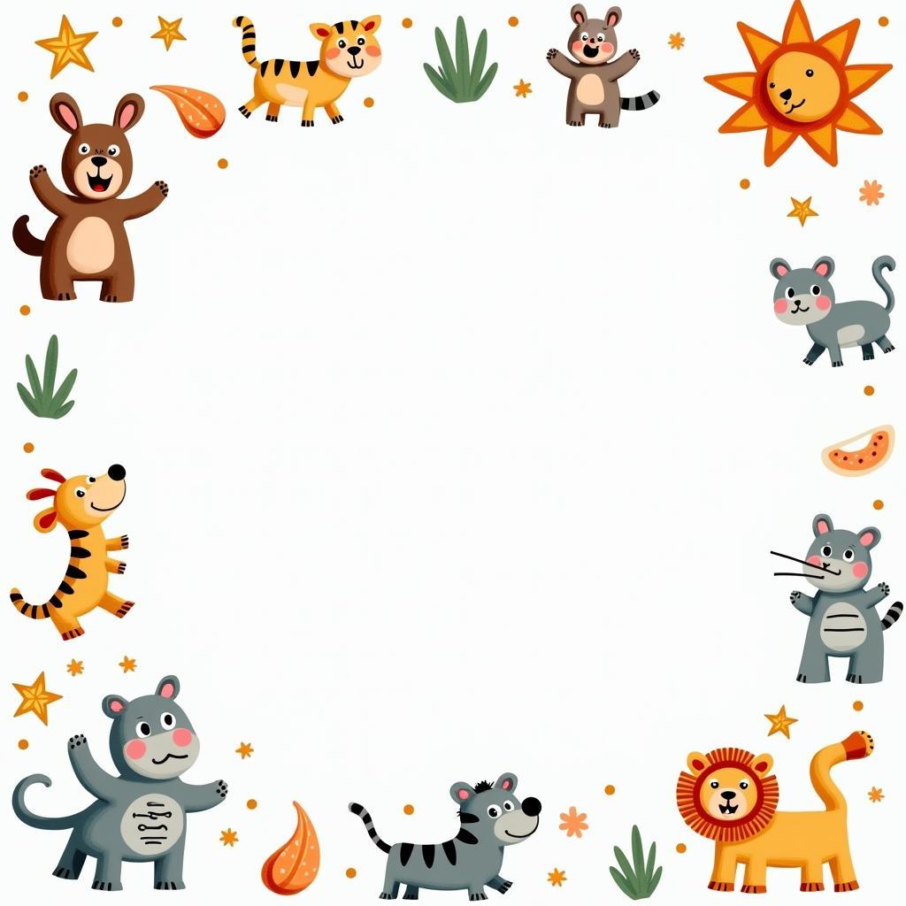 Hinh anh nen Powerpoint phong cach ve tay voi cac hinh ve vui nhon